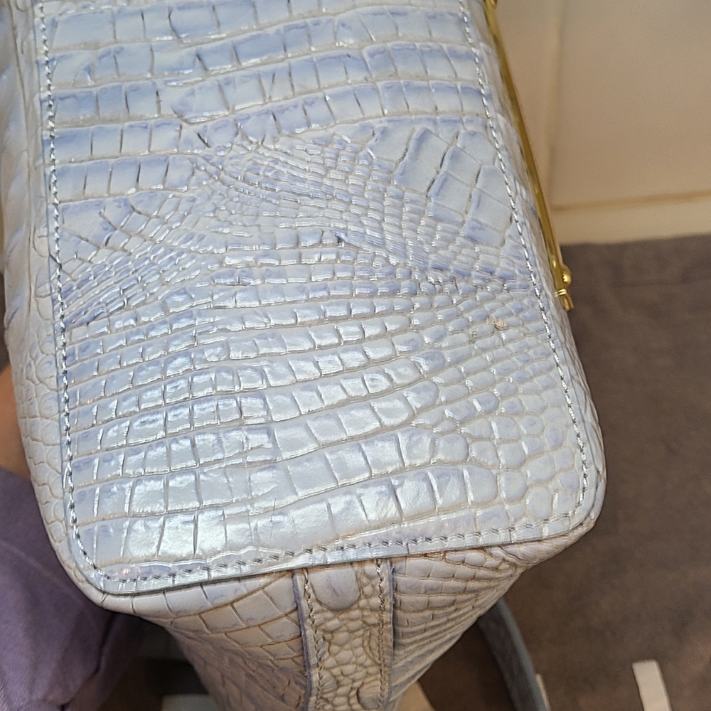 SOLD Brahmin Light Blue Mini Duxbury Melbourne Shoulder Bag EUC - Picture 7 of 16